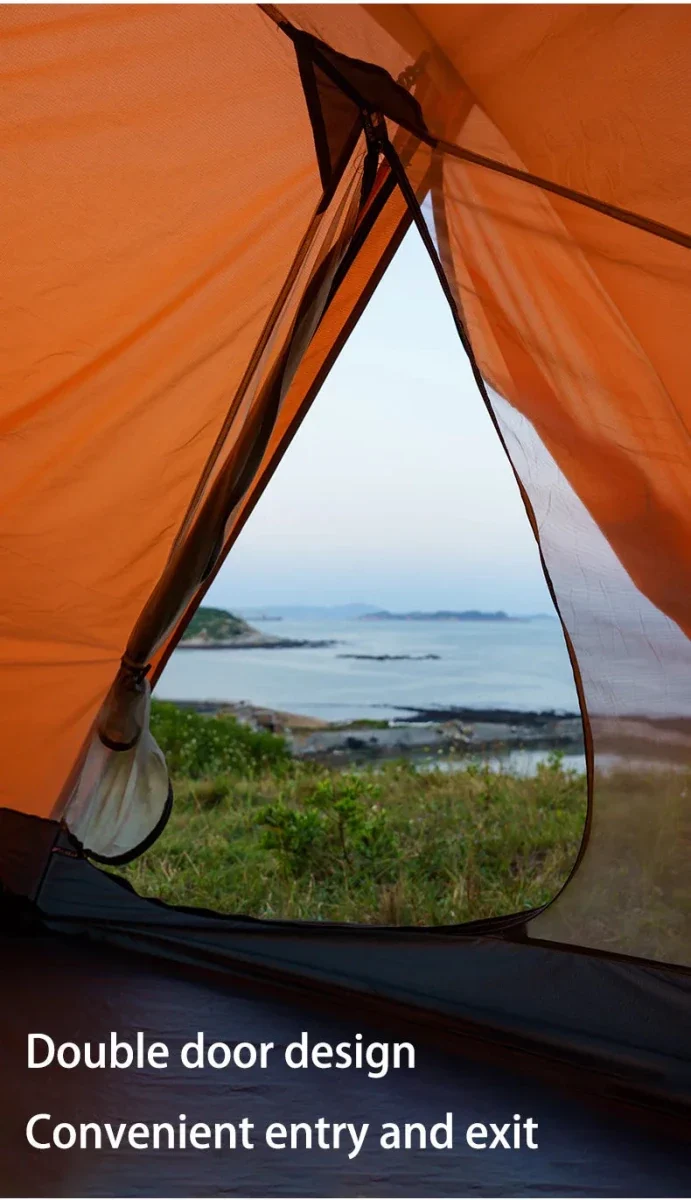 Tente hybride double-parois pour le bivouac / camping avec large espace intérieur 1,9kg "3F UL GEAR - SHELL 2"