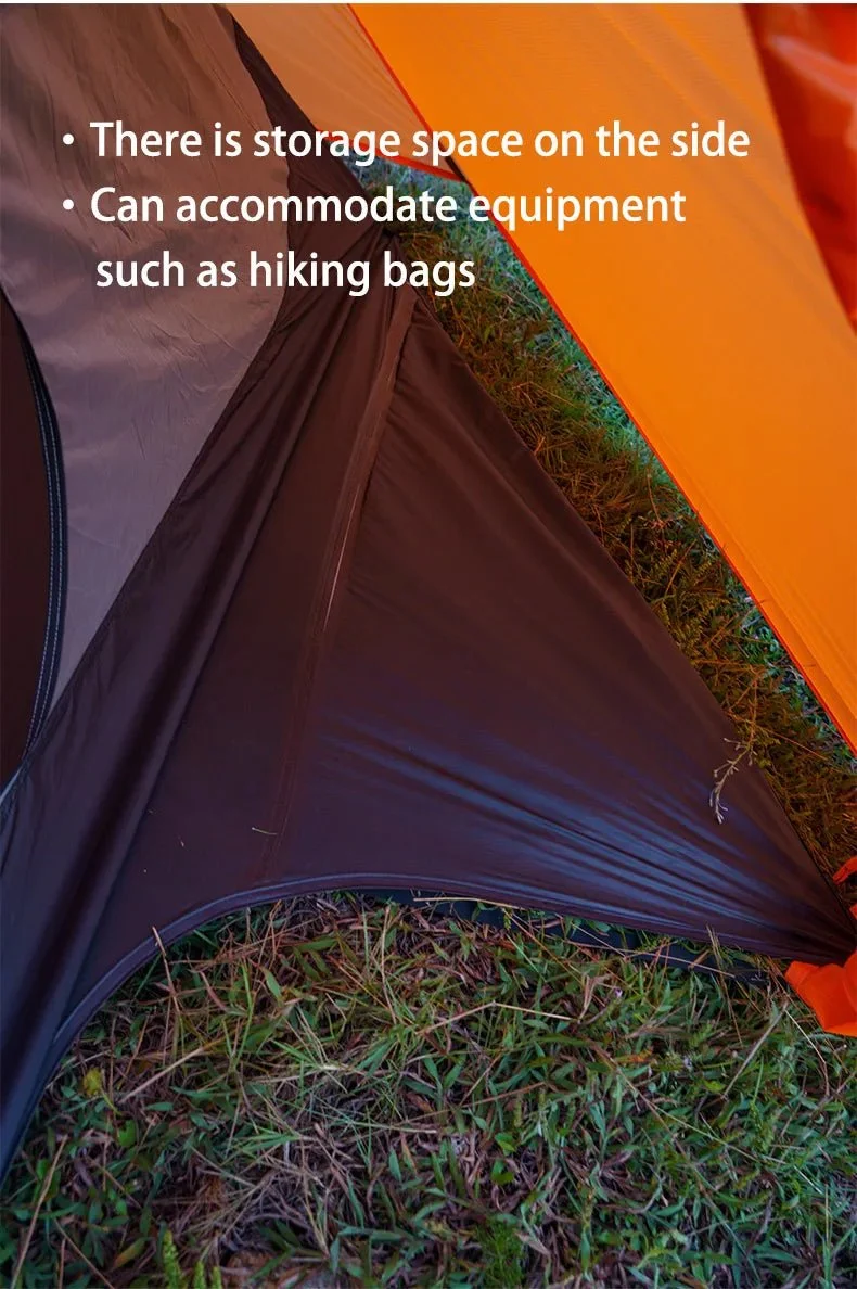 Tente hybride double-parois pour le bivouac / camping avec large espace intérieur 1,9kg "3F UL GEAR - SHELL 2"