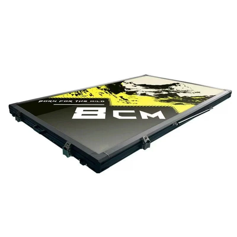 Tente de toit automatique ridige ultra-plate 8cm & en aluminium anti-UV "Planete Rando - IRONPEAK"