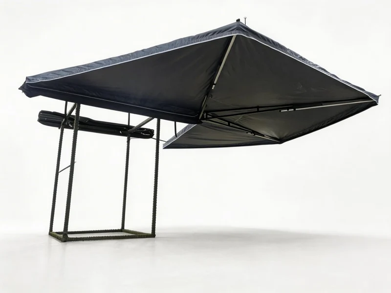 Auvent 270° pour voiture, SUV, 4x4 ou van en tissu oxford 600D résistant & imperméable anti-UV “Planète Rando – Aurora 270”