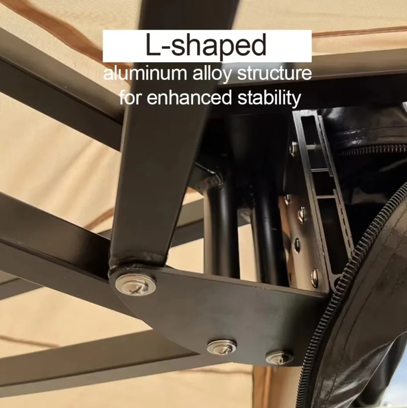 Auvent 270° pour voiture, SUV, 4x4 ou van en tissu oxford 600D résistant & imperméable anti-UV “Planète Rando – Aurora 270”