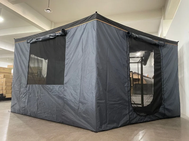 Auvent 270° pour voiture, SUV, 4x4 ou van en tissu oxford 600D résistant & imperméable anti-UV “Planète Rando – Aurora 270”