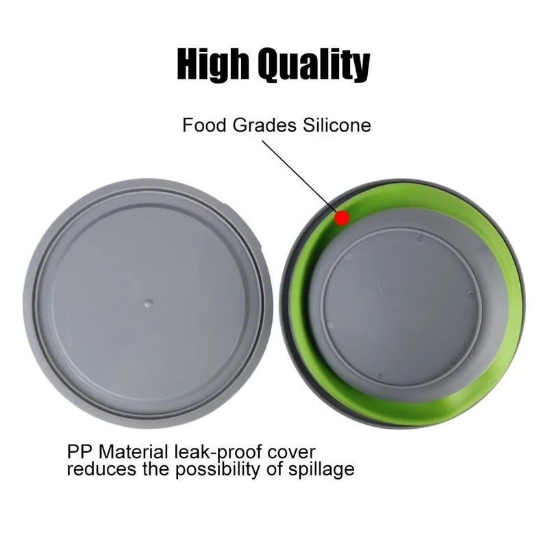 Ensemble de 3 bols pliables en silicone pour boîte à lunch "CLS Outdoor - Folding Bowl"