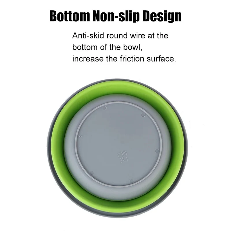 Ensemble de 3 bols pliables en silicone pour boîte à lunch "CLS Outdoor - Folding Bowl"