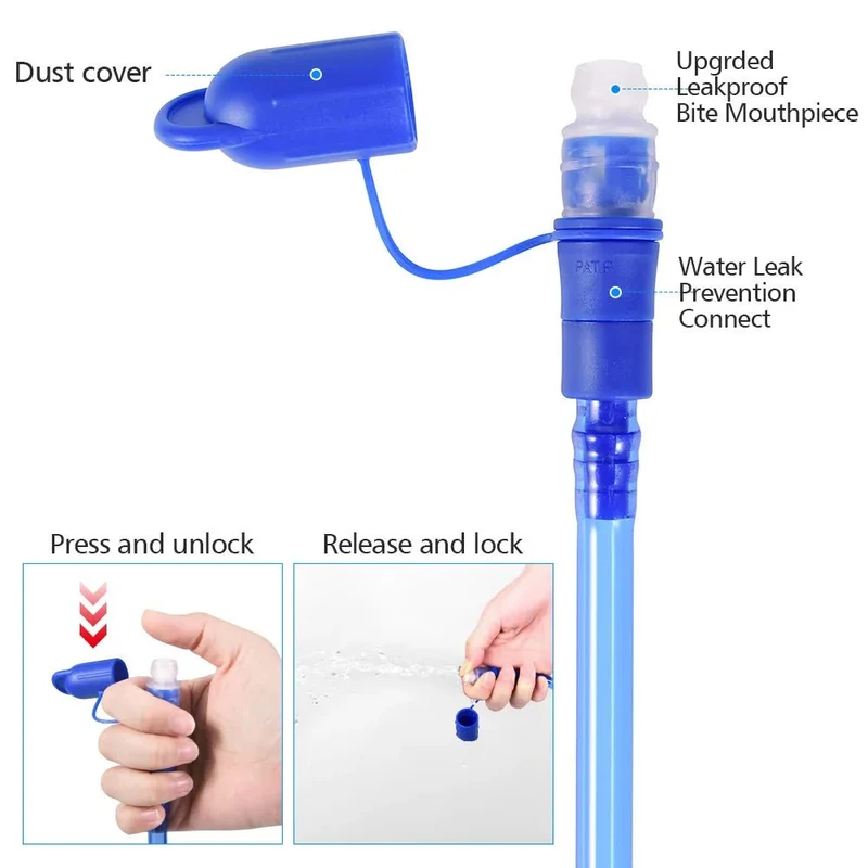 Poche à eau / poche d'hydratation sans PVC ni BPA "NEWBOLER - BOT000 series"