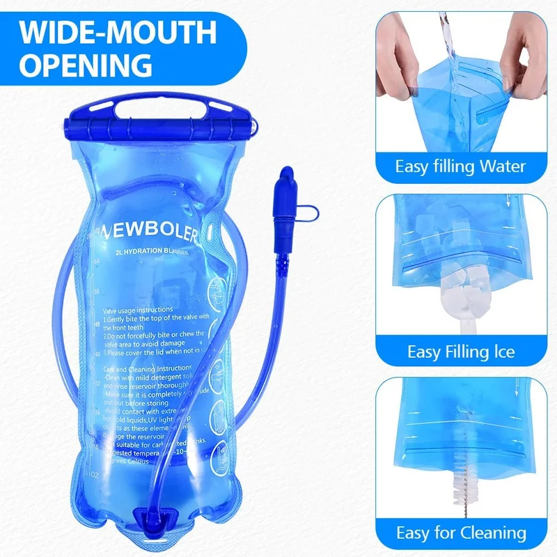 Poche à eau / poche d'hydratation sans PVC ni BPA "NEWBOLER - BOT000 series"