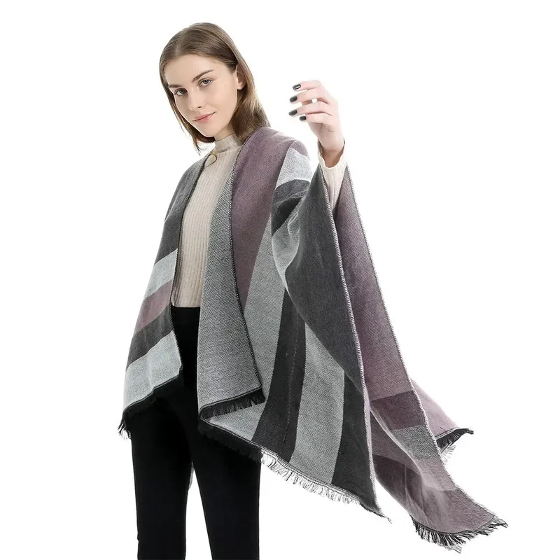 Poncho Pour Femme Hiver Chaud