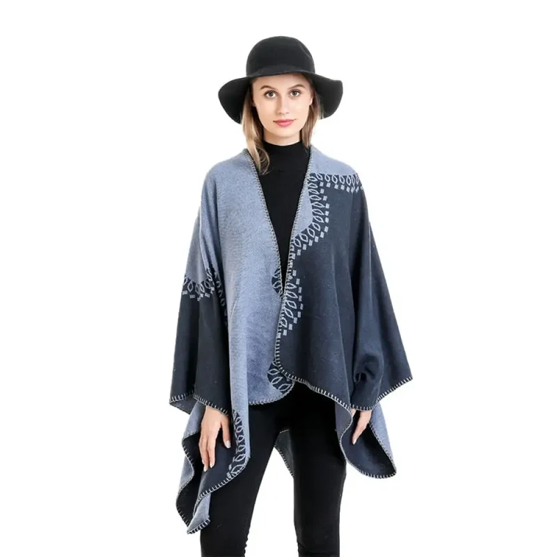 Cape Poncho De Femme Hiver