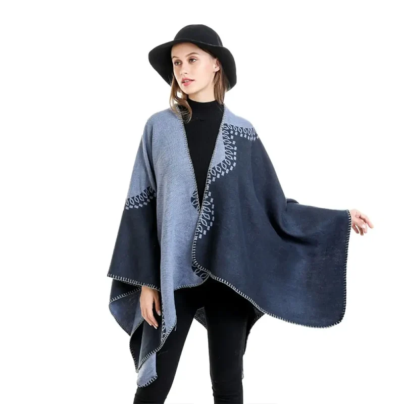Cape Poncho De Femme Hiver