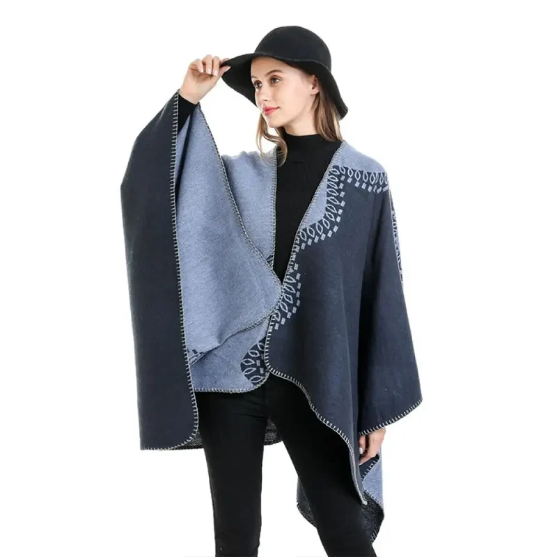 Cape Poncho De Femme Hiver