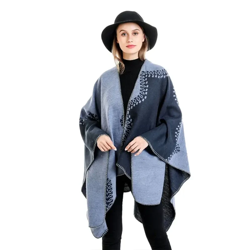 Cape Poncho De Femme Hiver