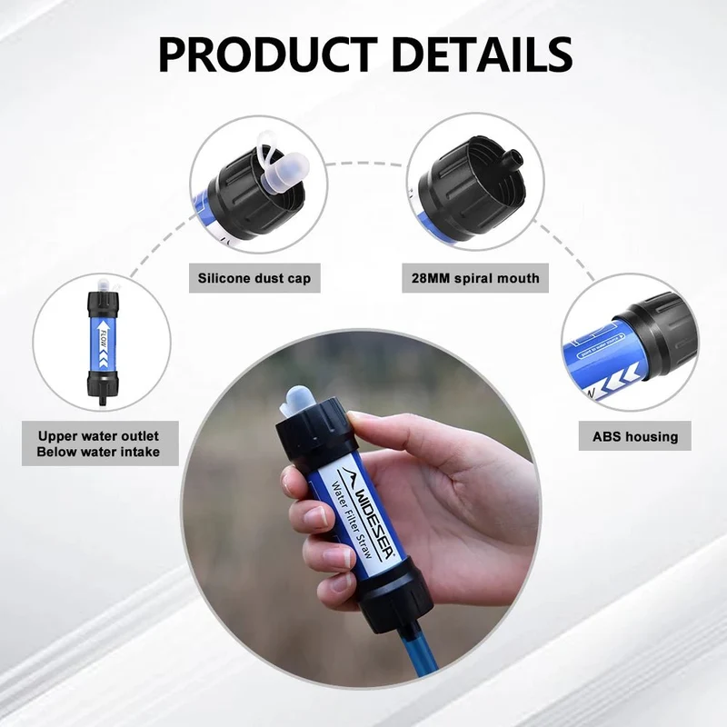 Purificateur d'eau portable 0,01 micron 34g "Widesea - WP-01B"