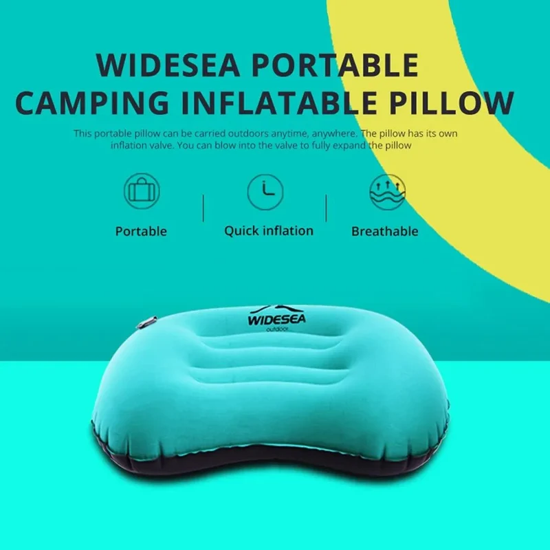 Oreiller gonflable ultraléger pour le camping et le bivouac "Widesea - WSCP-001"