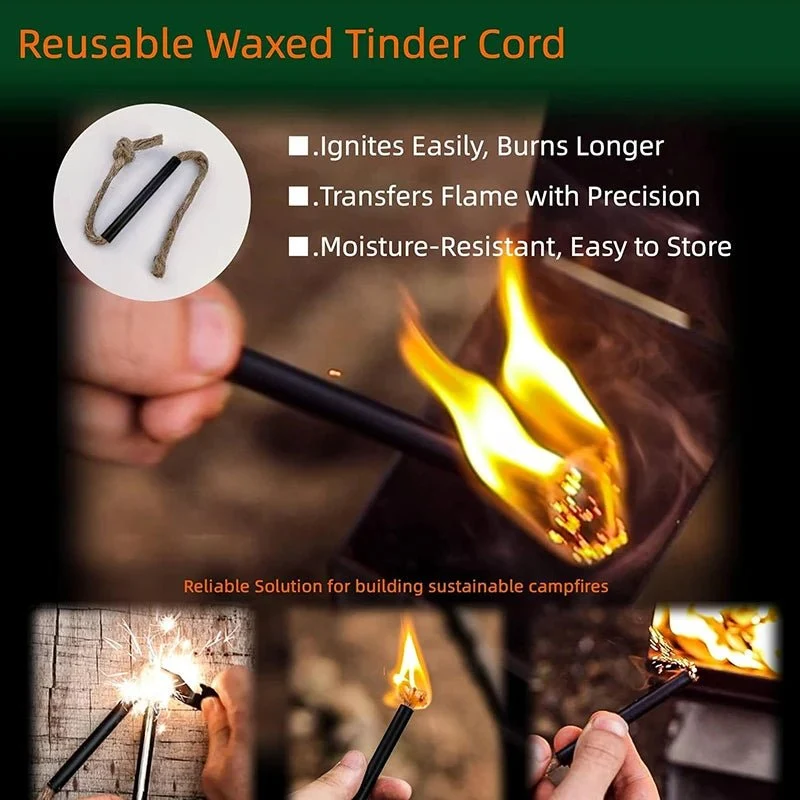 Kit réchaud à alcool & allume-feu d'urgence en magnésium "Planète Rando - Fire Starter kit"