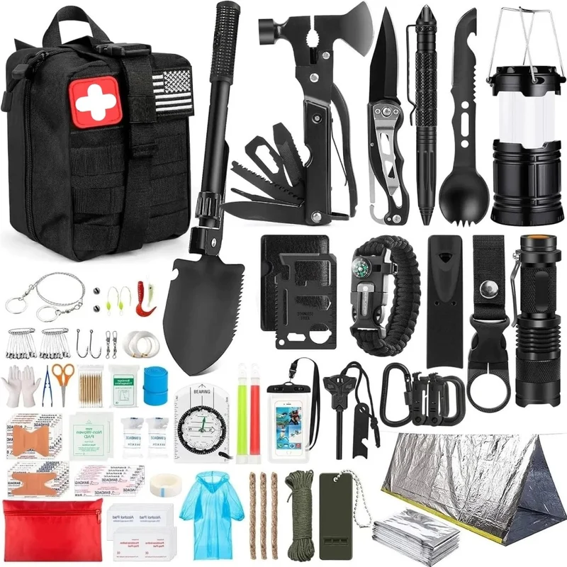 Kit de survie / trousse premiers secours avec pochette Molle "Planete Rando - Survival Pro Kit"
