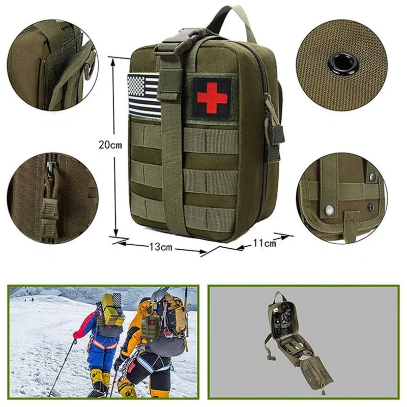 Kit de survie / trousse premiers secours avec pochette Molle "Planete Rando - Survival kit"