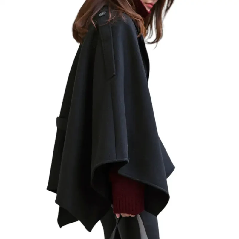 Poncho coton épais femme