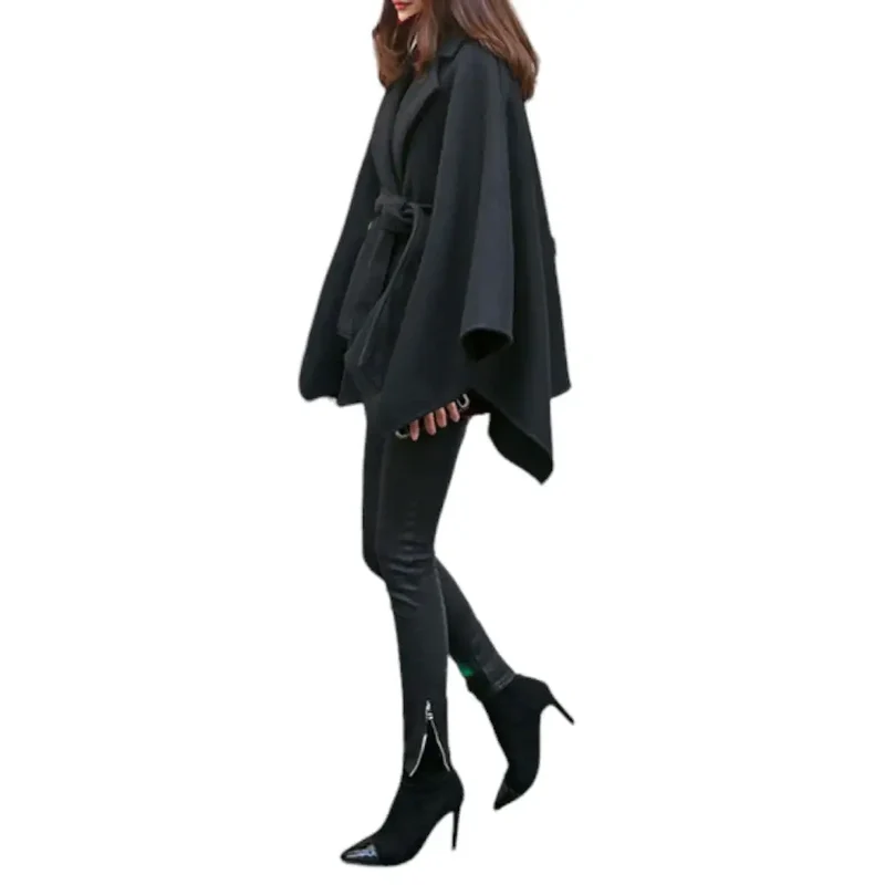 Poncho coton épais femme