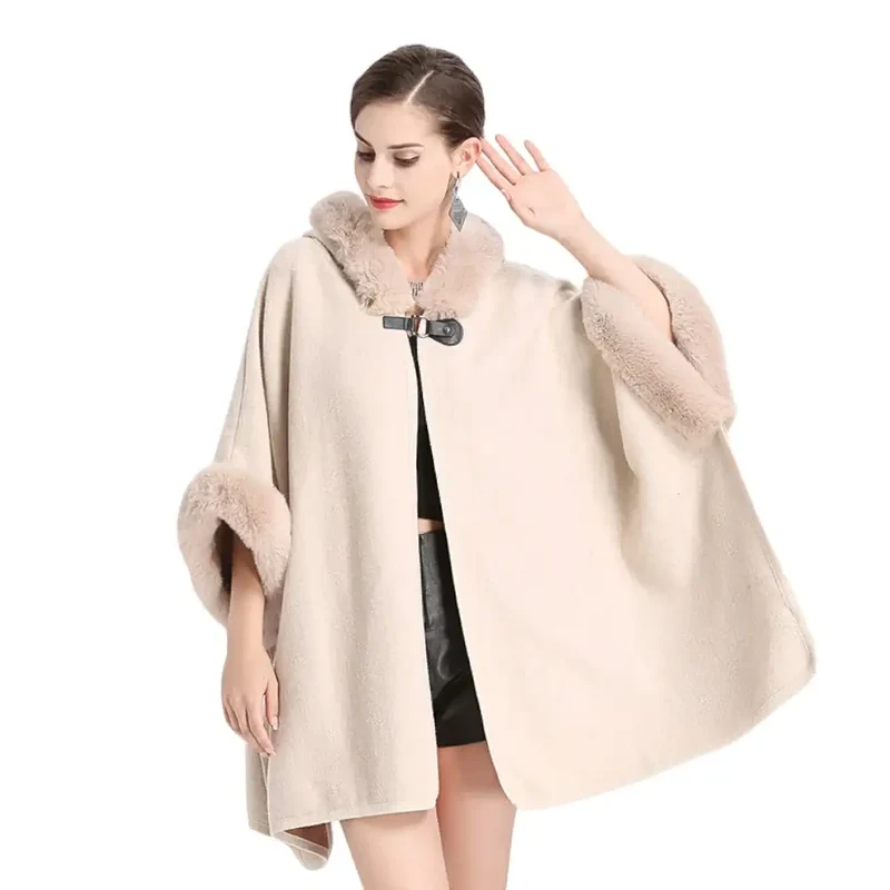 Manteau femme style poncho