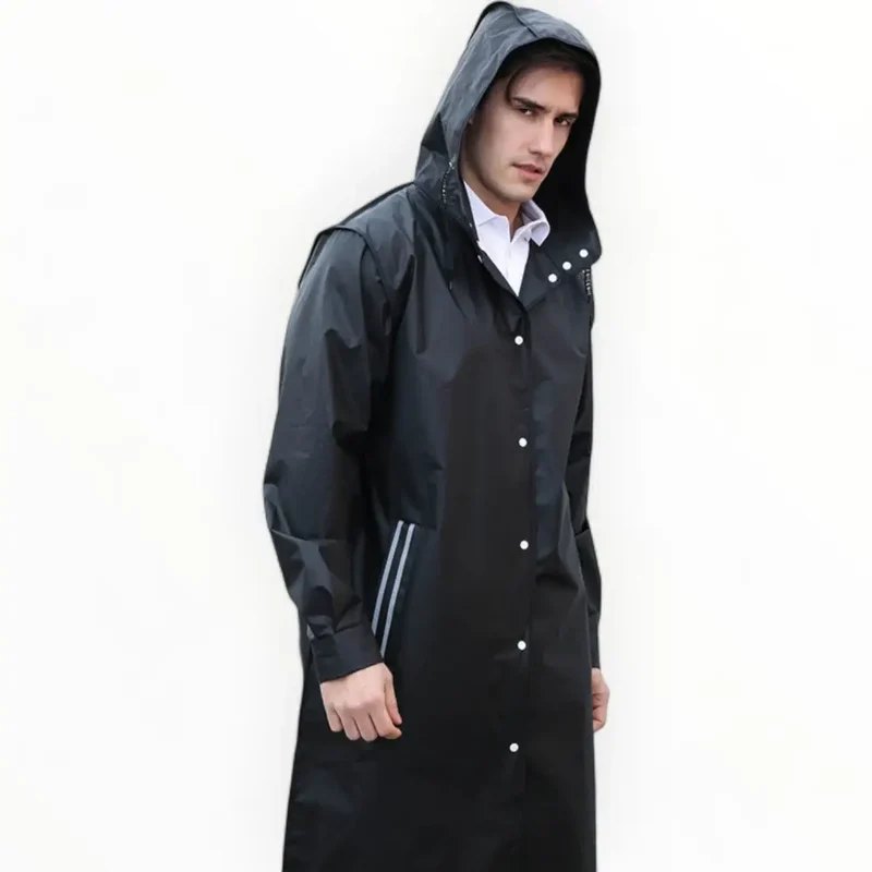 Poncho à capuche pour homme