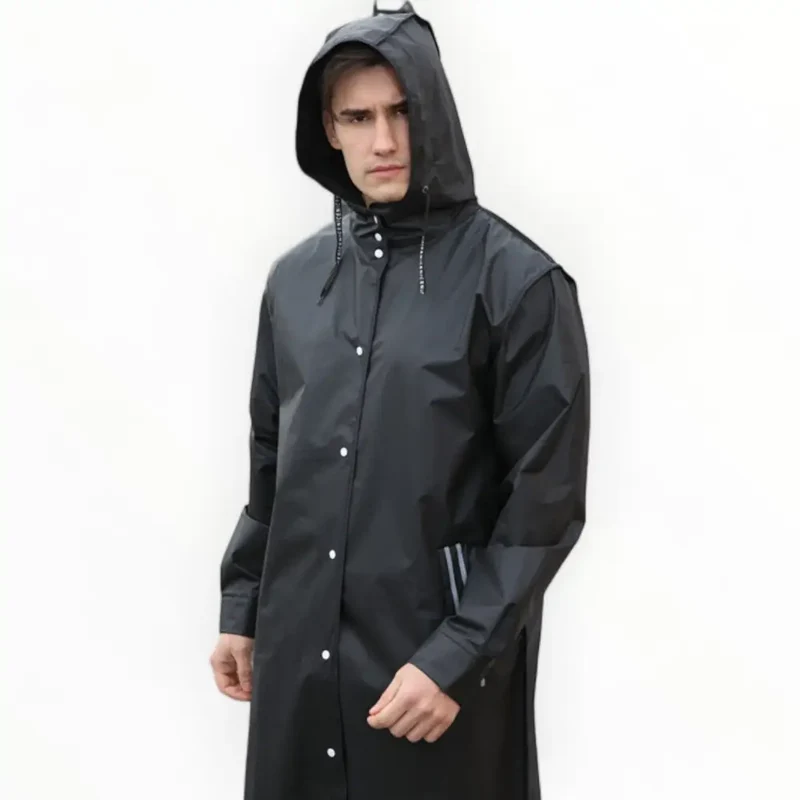 Poncho à capuche pour homme