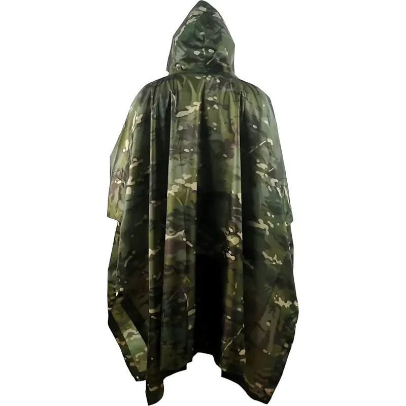 Poncho homme imperméable à capuche