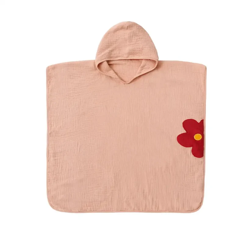 Poncho cape de bain enfant fille
