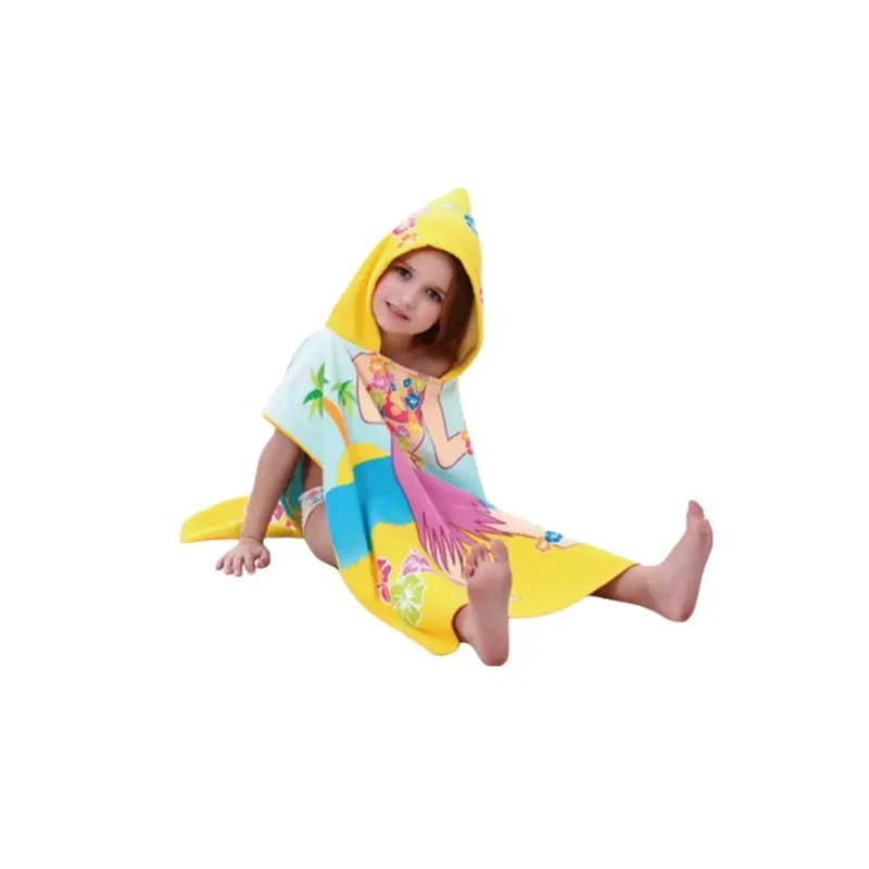 Poncho bain enfants