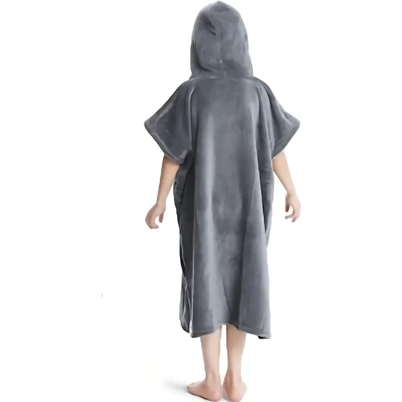 Poncho long plage enfant