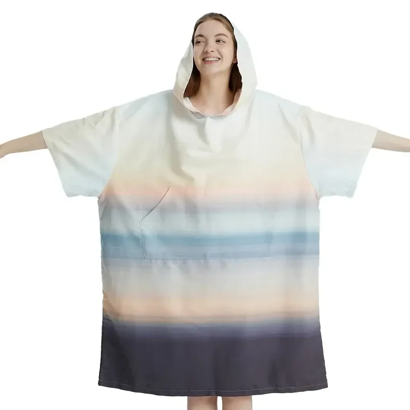 Poncho surf rayure