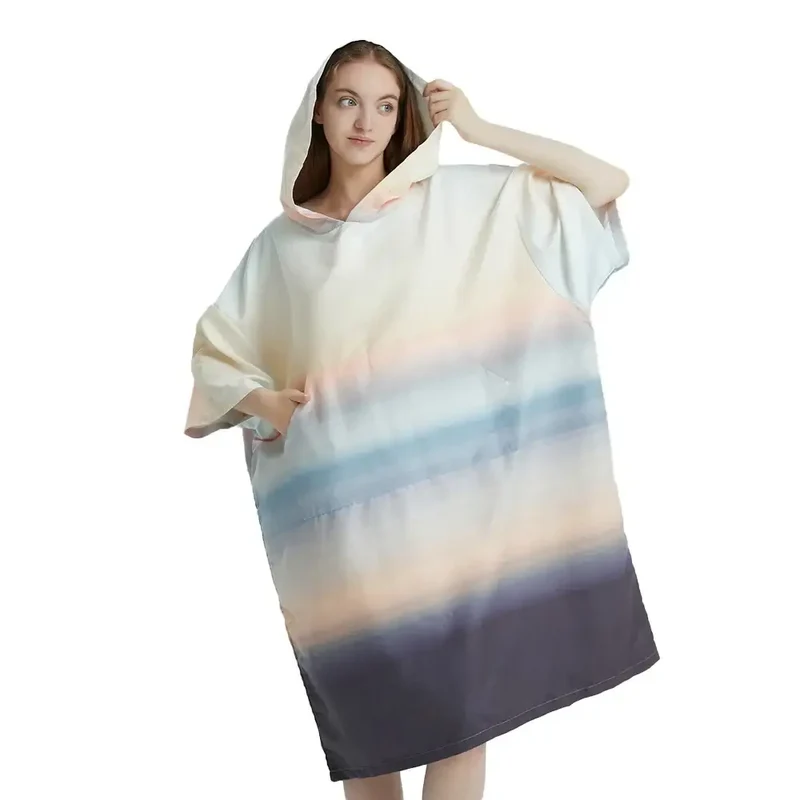 Poncho surf rayure