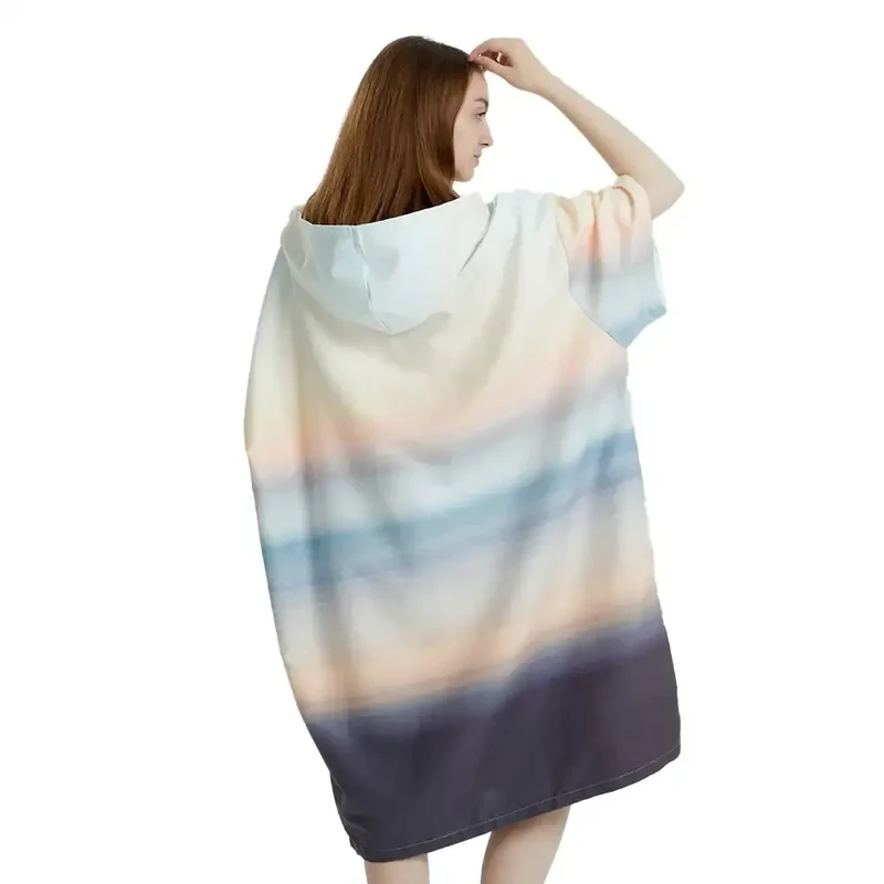 Poncho surf rayure