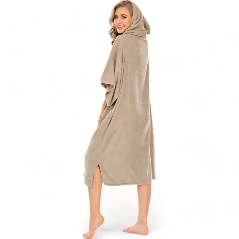Poncho de surf couleur femme