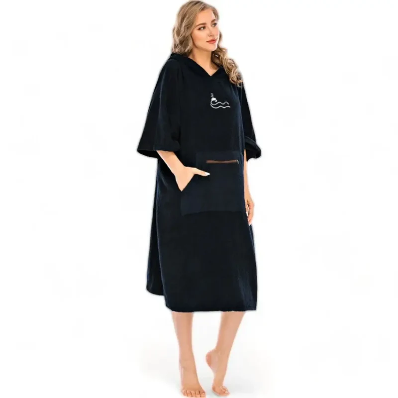 Poncho de surf couleur femme
