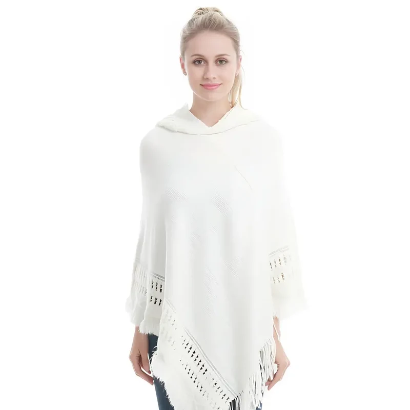 Poncho femme tres chaud
