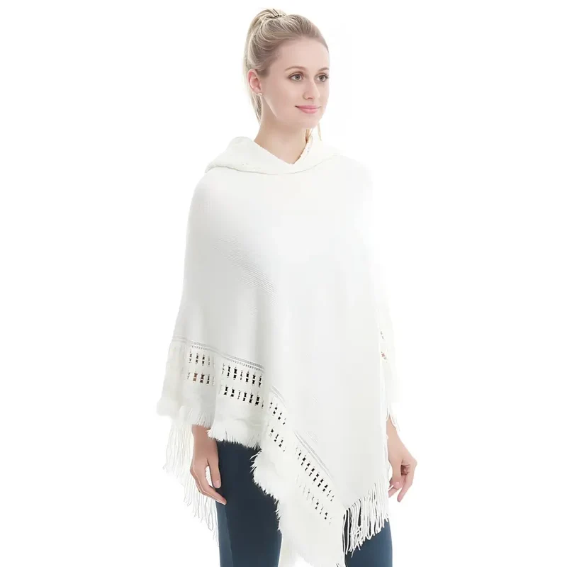 Poncho femme tres chaud