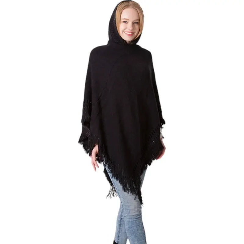 Poncho femme tres chaud