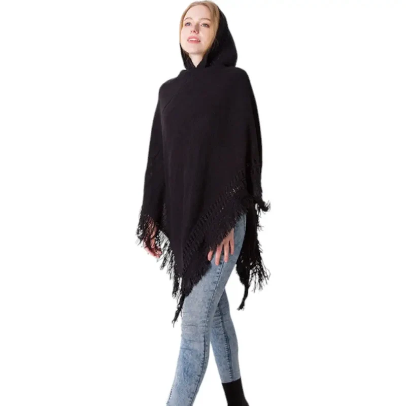 Poncho femme tres chaud