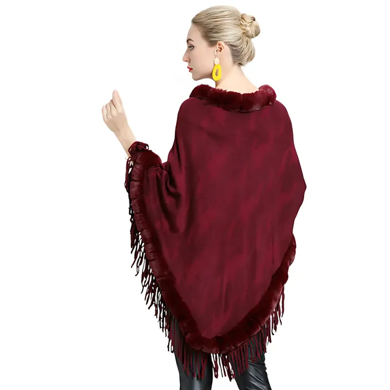 Poncho vetement femme hiver