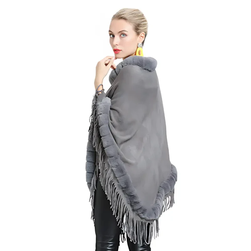 Poncho vetement femme hiver