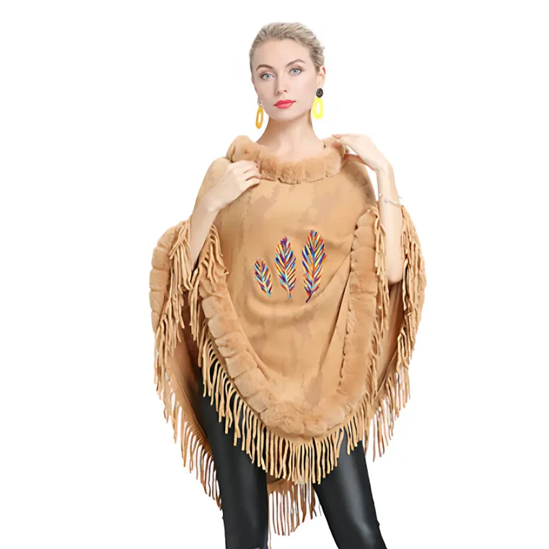 Poncho vetement femme hiver