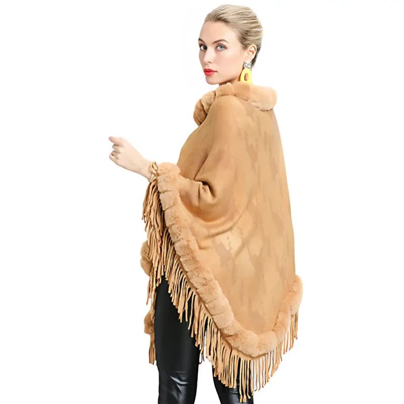 Poncho vetement femme hiver