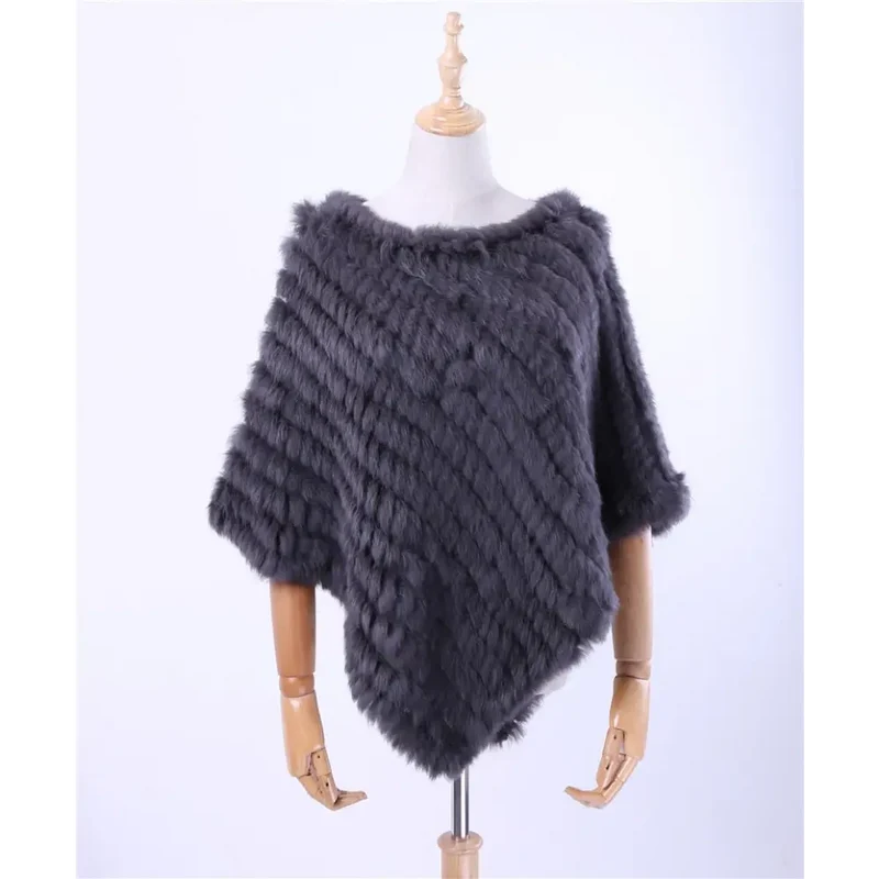 Poncho a tricoter pour femme