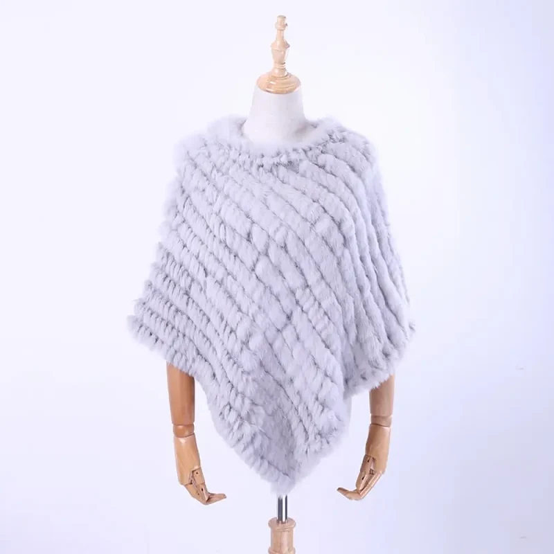 Poncho a tricoter pour femme