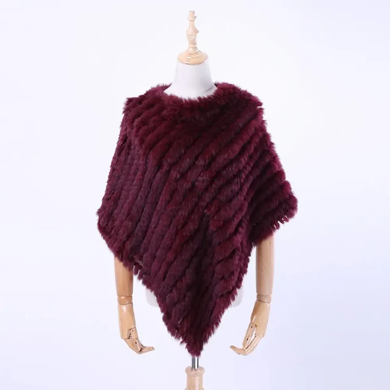 Poncho a tricoter pour femme