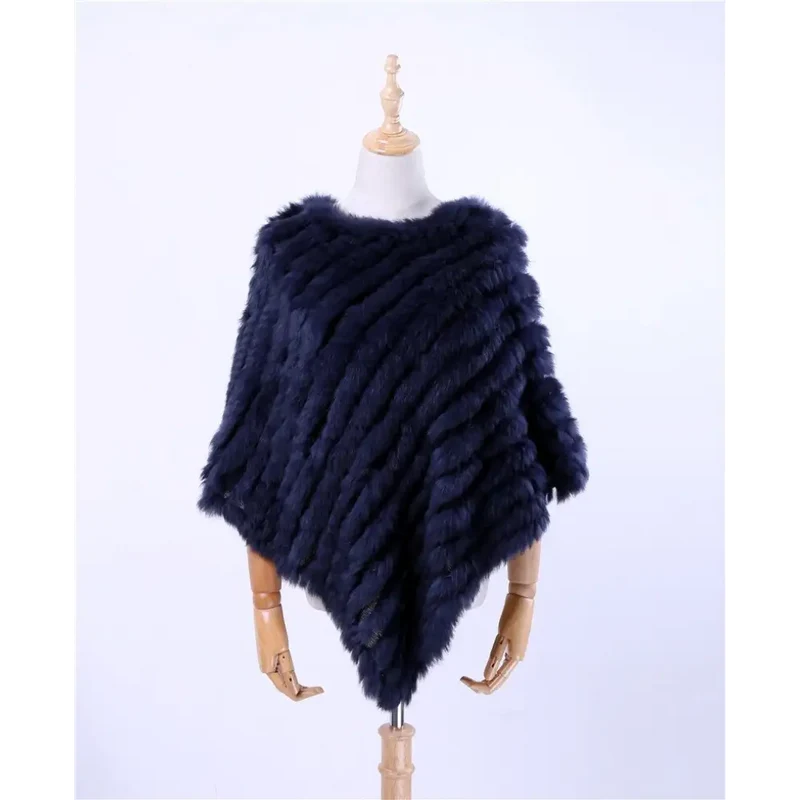 Poncho a tricoter pour femme