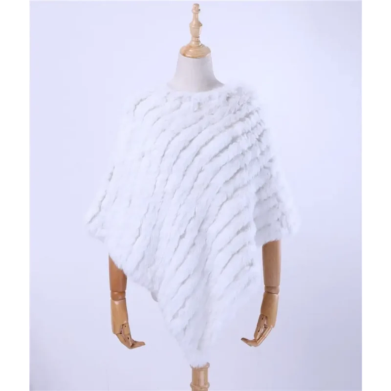 Poncho a tricoter pour femme