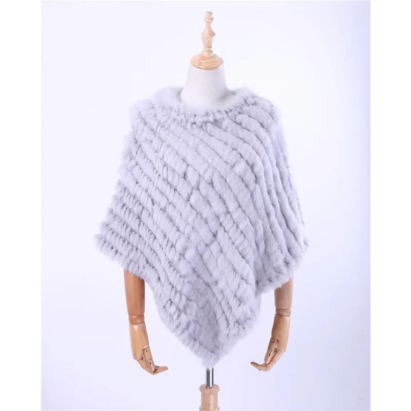 Poncho a tricoter pour femme