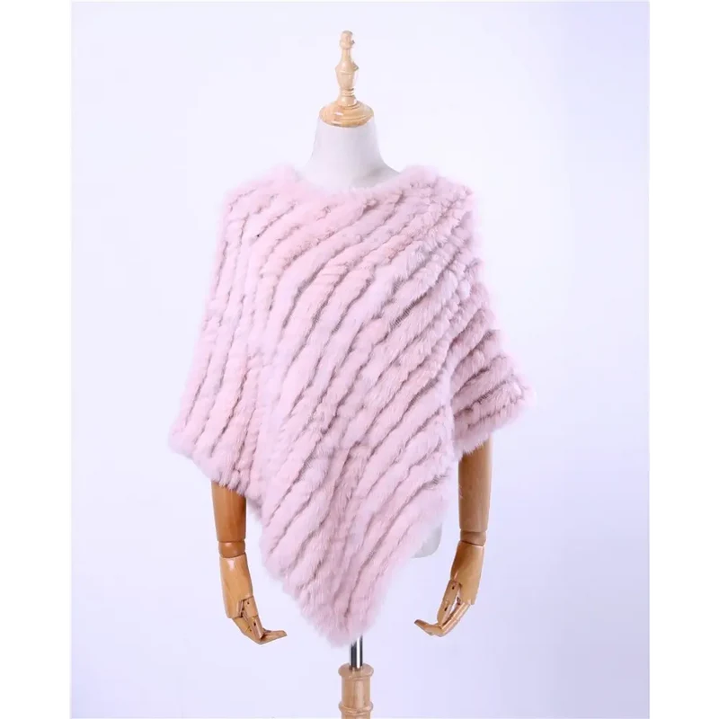 Poncho a tricoter pour femme
