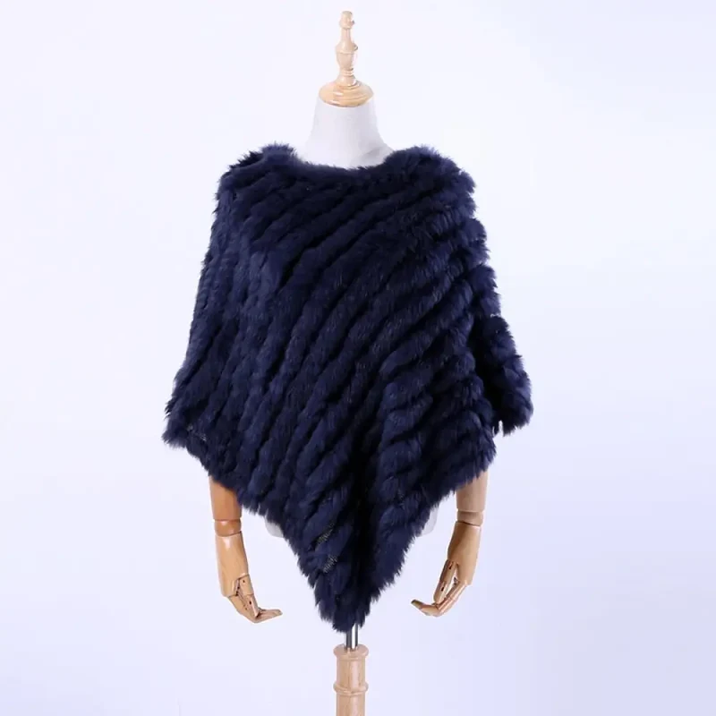 Poncho a tricoter pour femme